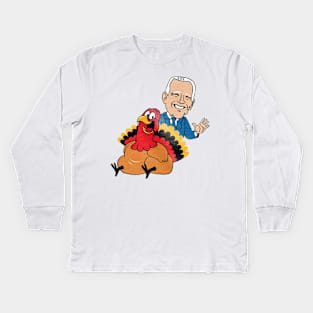 Joe Biden Thanksgiving Kids Long Sleeve T-Shirt